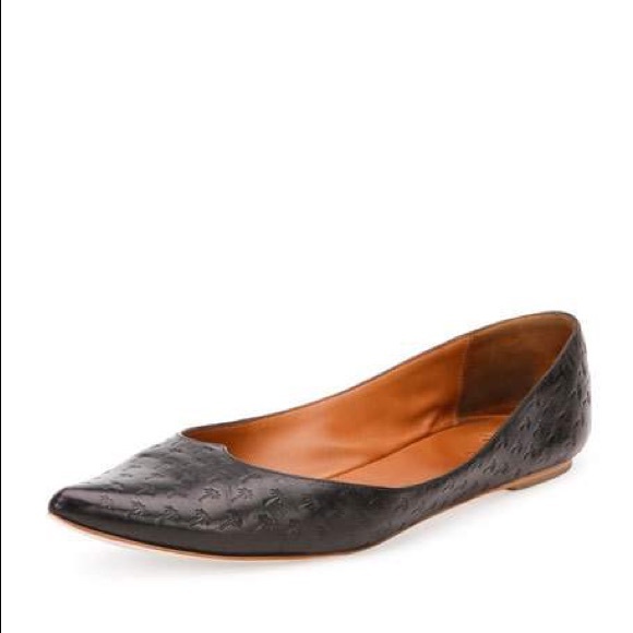 Tomas Maier Shoes - Tomas Maier • Palm Tree Embossed Ballerina Flats